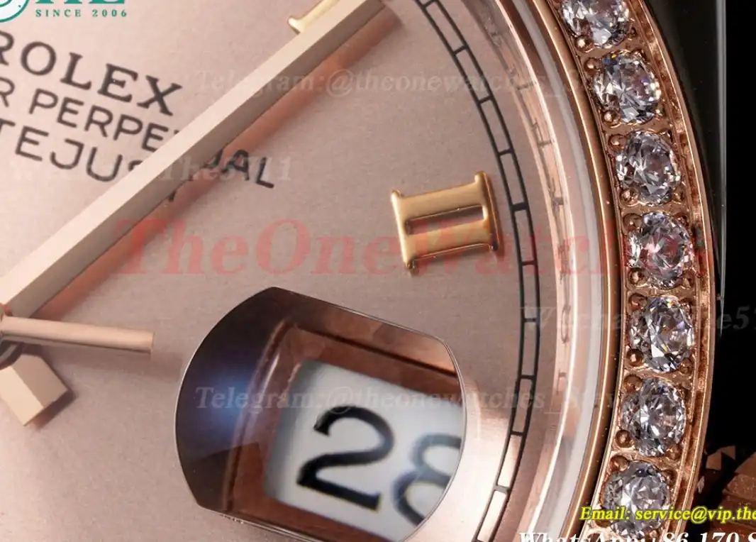 Datejust 126281 36mm Jub Dia RG SS Rose Gold Dial VSF VS3235