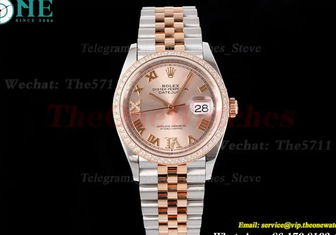 Datejust 126281 36mm Jub Dia RG SS Rose Gold Dial VSF VS3235