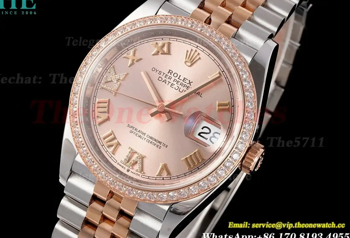 Datejust 126281 36mm Jub Dia RG SS Rose Gold Dial VSF VS3235