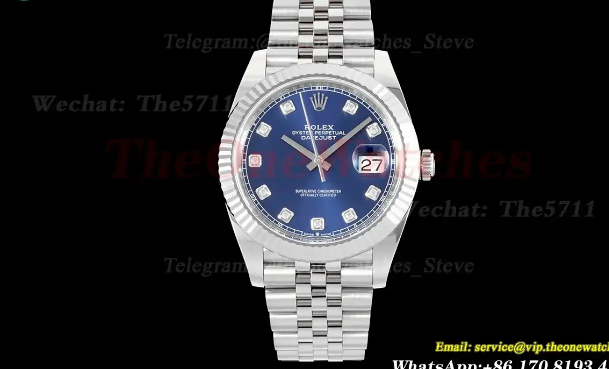 Datejust 126334 41mm Jub SS SS Blue Mois Clean SH3235