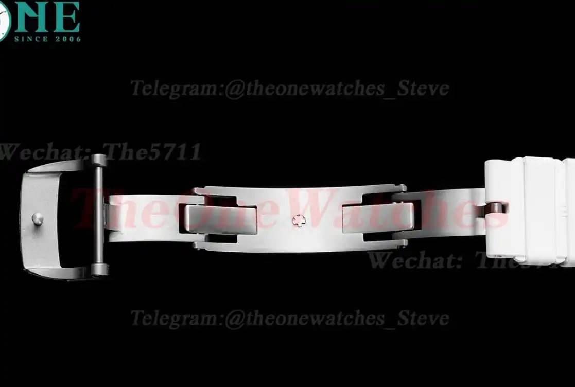 RM055 NTPT RU Wht Red Rehaut on White Rubber Strap ZF RMUL2 Super Clone