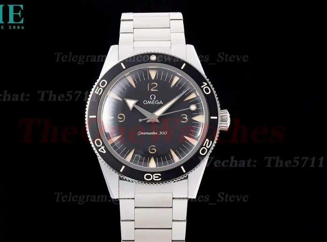 Seamaster 300m 41mm No Date SS SS Black Dial VSF A8912