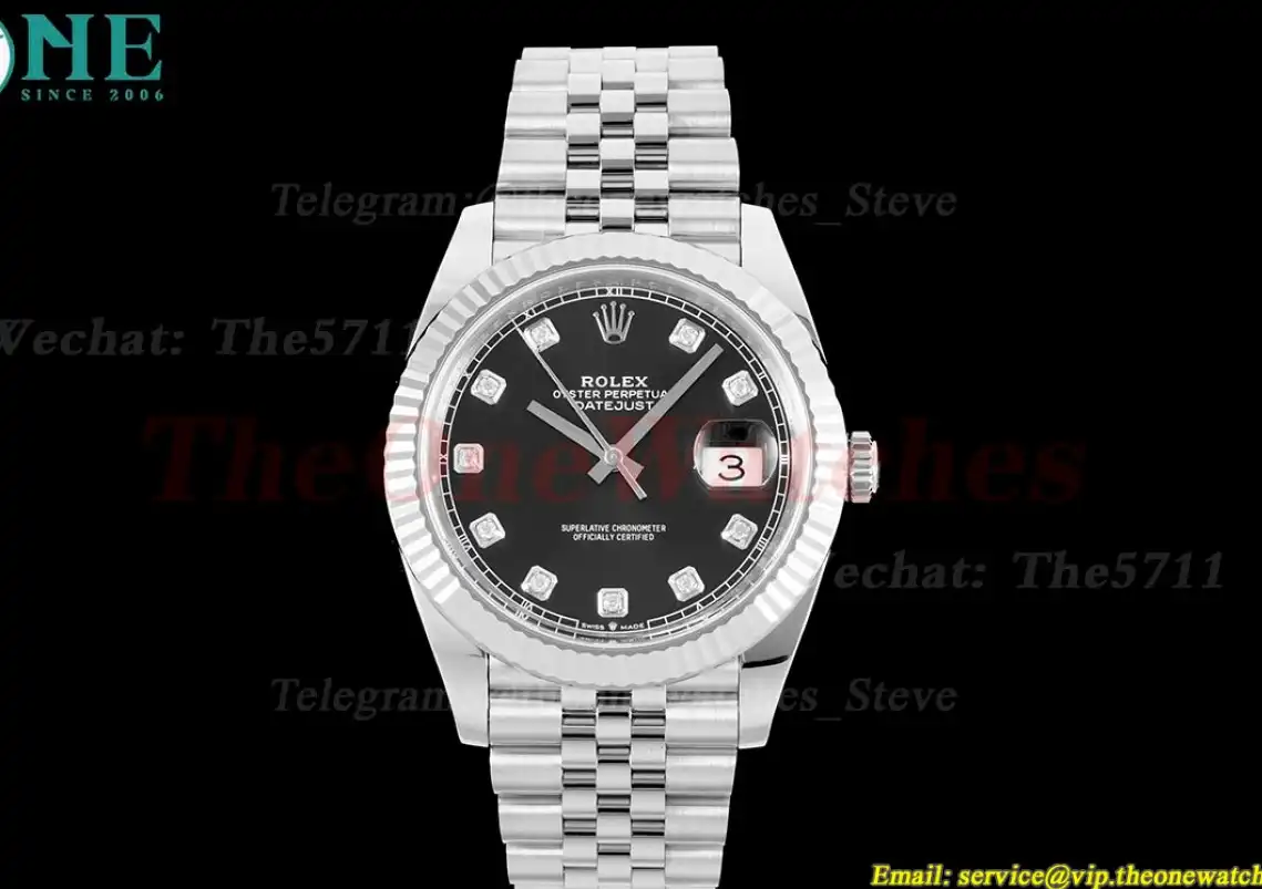 Datejust 126334 41mm Jub SS SS Black Mois Clean SH3235