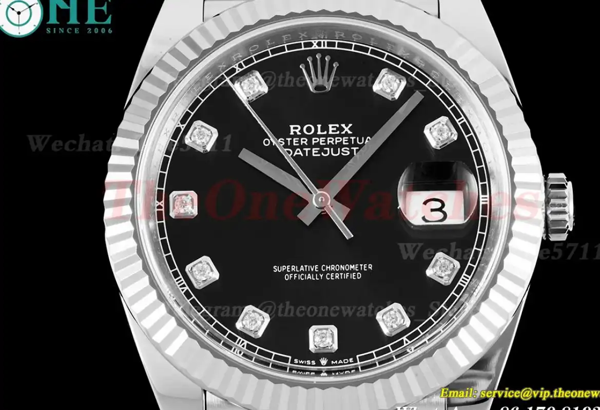 Datejust 126334 41mm Jub SS SS Black Mois Clean SH3235