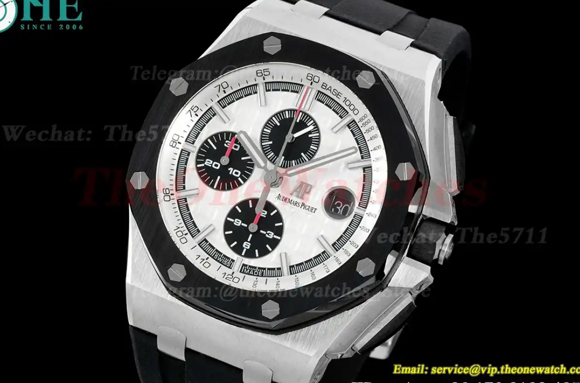 Royal Oak Offshore 44mm SS RU White Stk RSF A3126