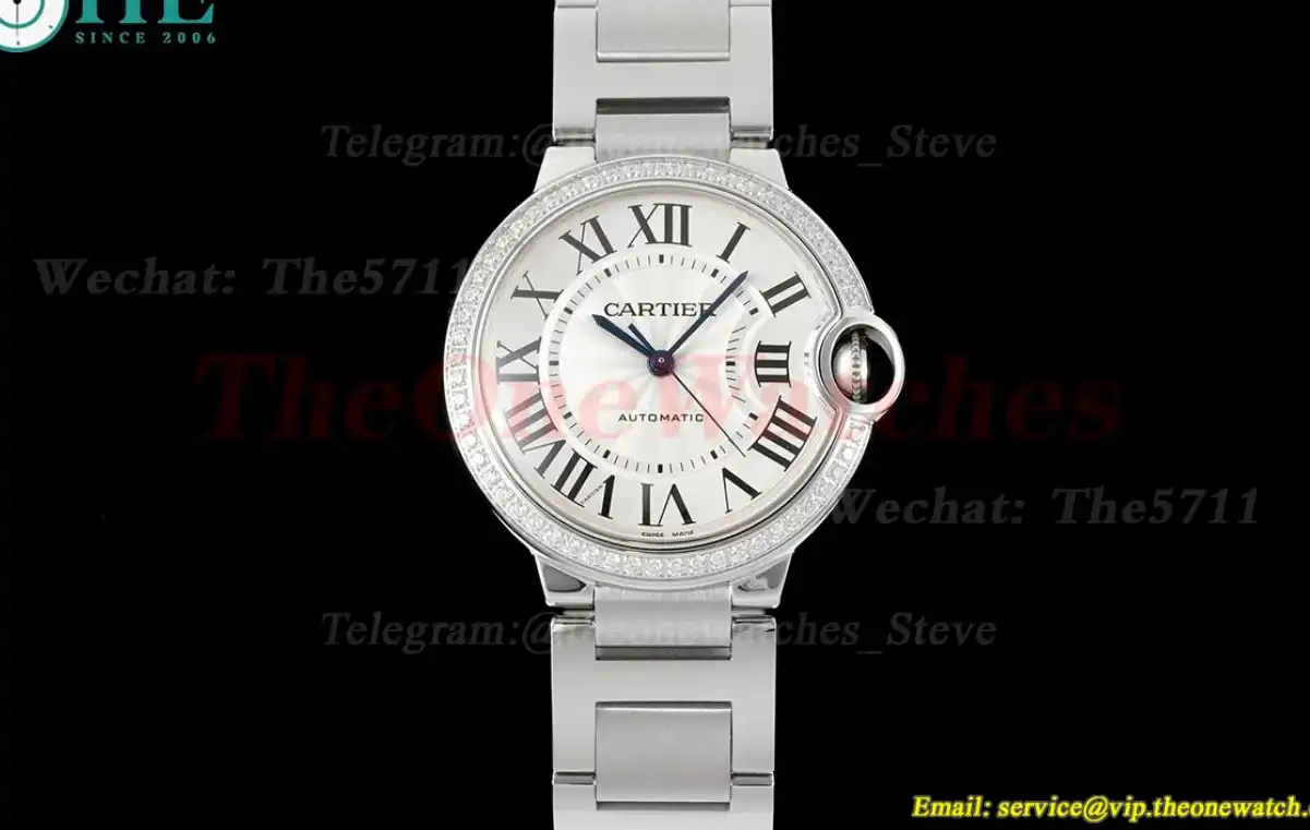 Ballon Bleu De Cartier 36mm SS SS Wht Stk 3KF A076