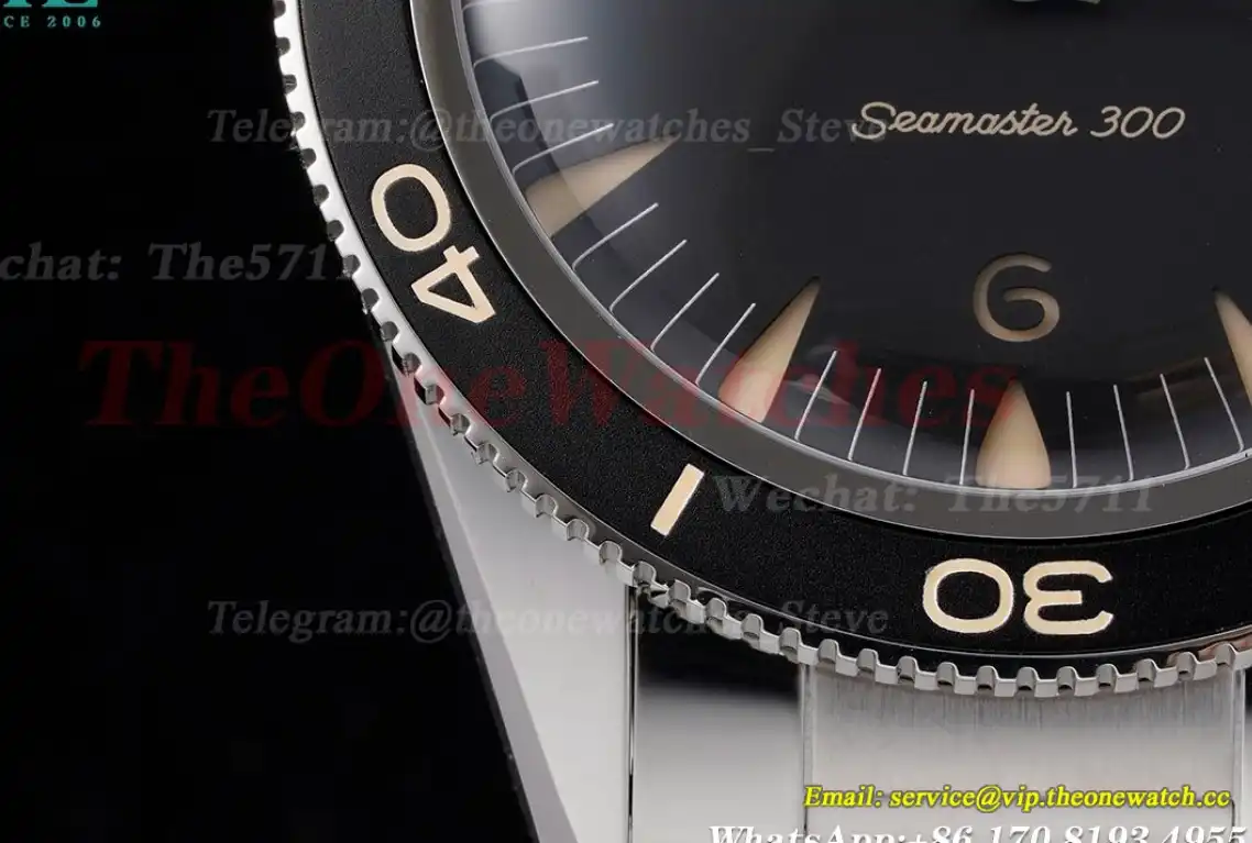 Seamaster 300m 41mm No Date SS SS Black Dial VSF A8912