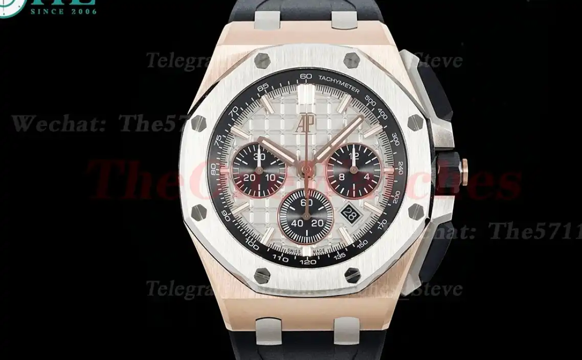 Royal Oak Offshore Chrono 43mm RG RU Grey Black APF A7750