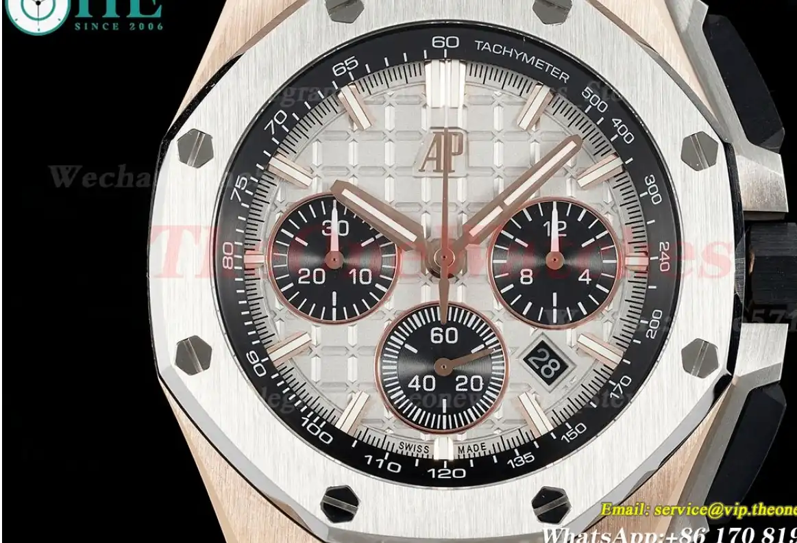 Royal Oak Offshore Chrono 43mm RG RU Grey Black APF A7750