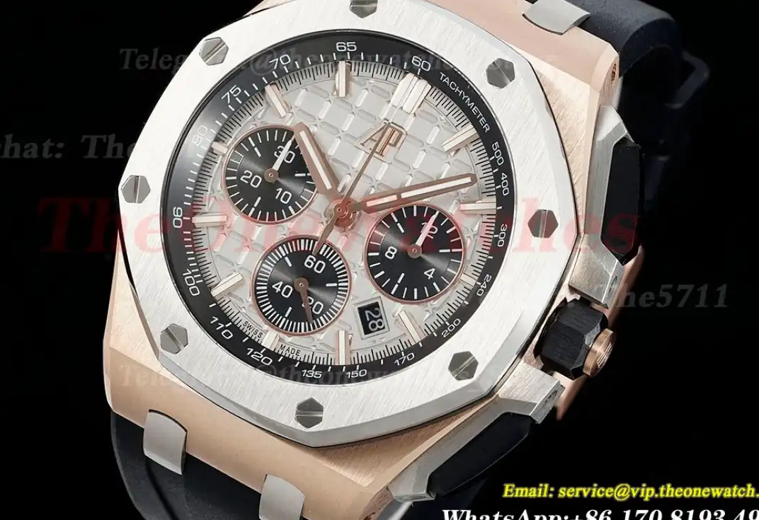 Royal Oak Offshore Chrono 43mm RG RU Grey Black APF A7750