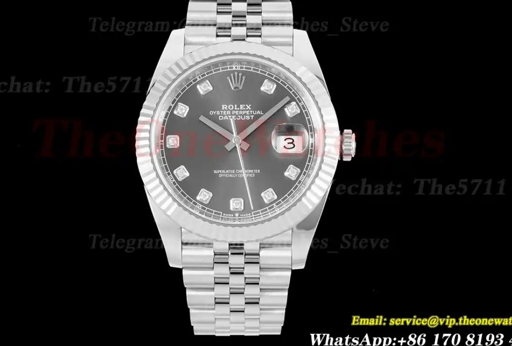 Datejust 126334 41mm Jub SS SS Grey Mois Clean SH3235