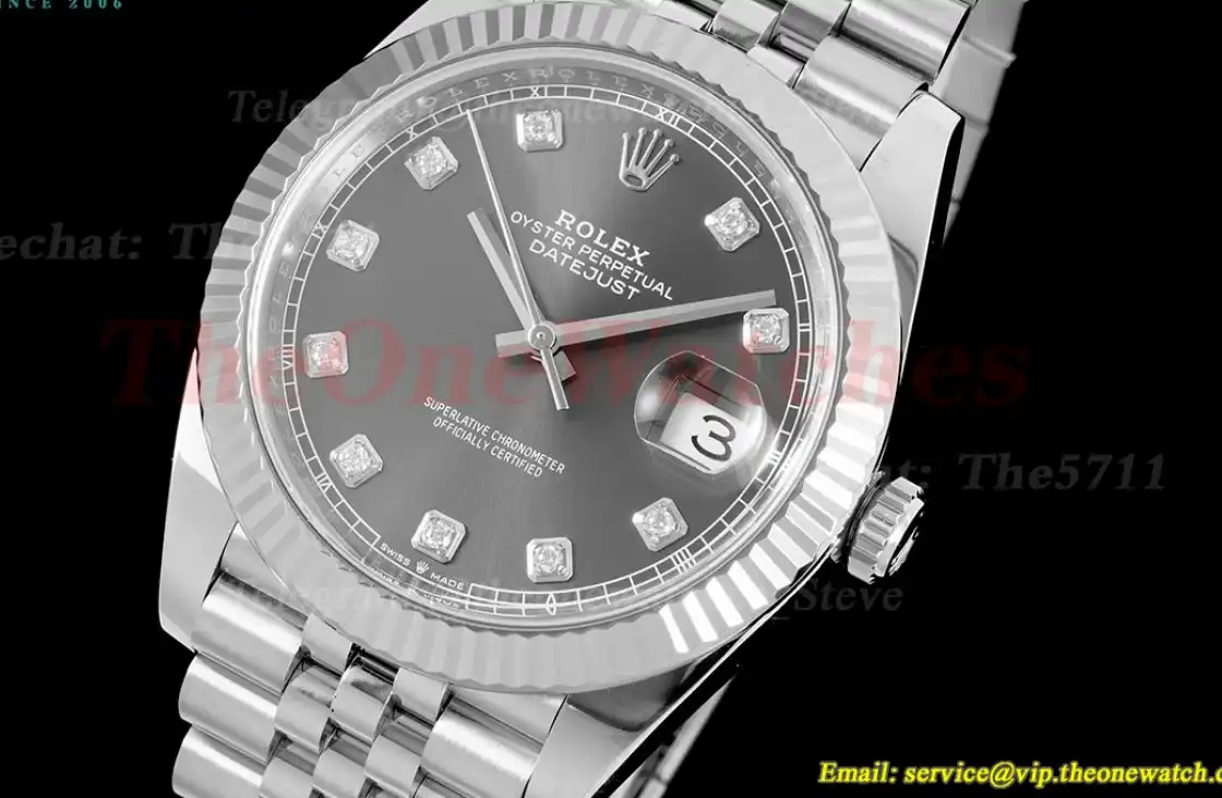 Datejust 126334 41mm Jub SS SS Grey Mois Clean SH3235