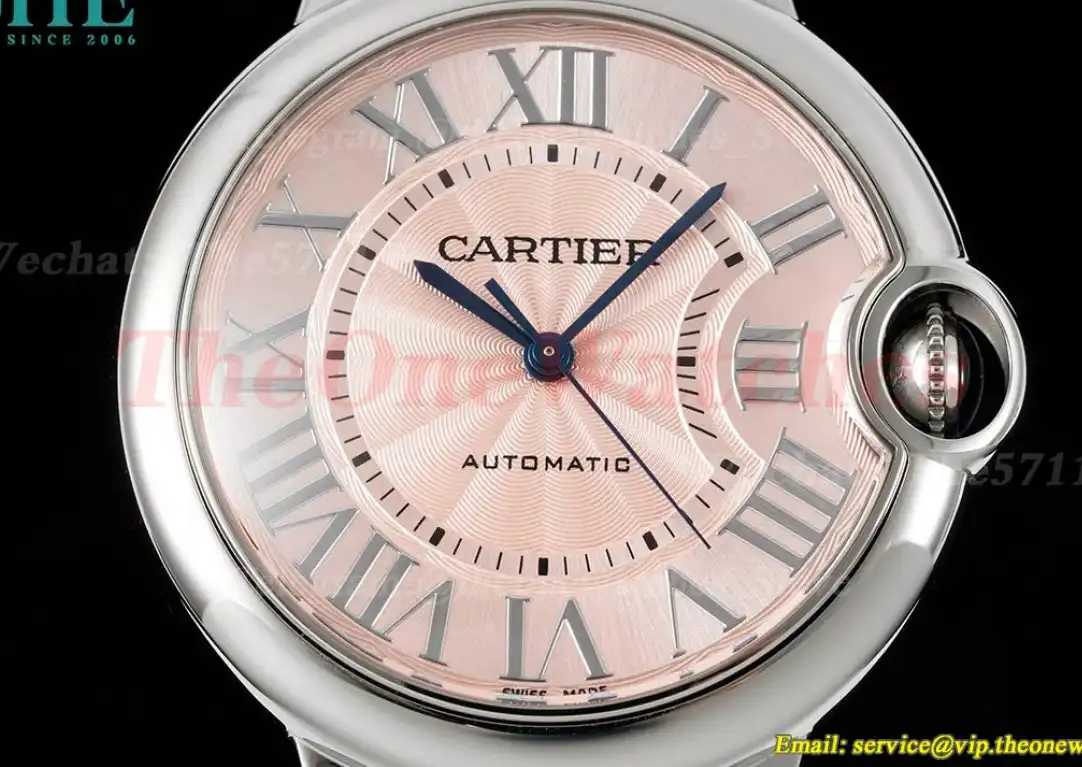 Ballon Bleu De Cartier SS SS Pink Stk 36mm 3KF A076