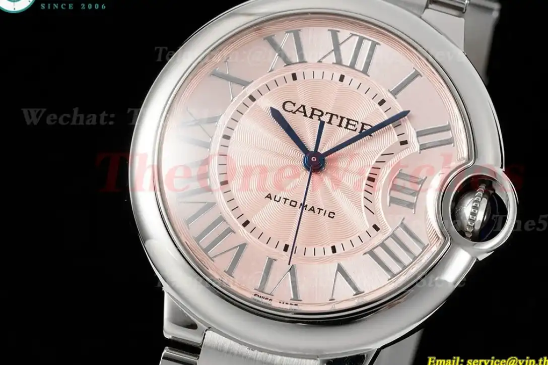 Ballon Bleu De Cartier SS SS Pink Stk 36mm 3KF A076