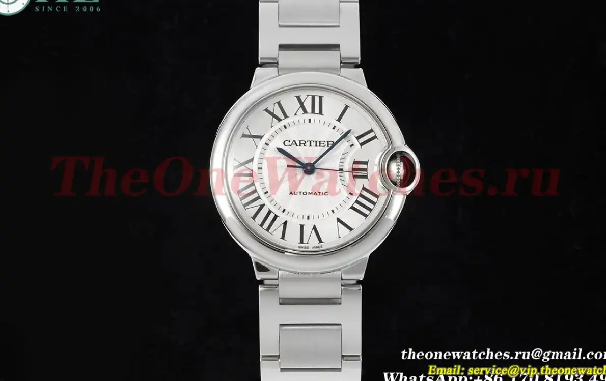 Cartier – Balon Bleu De Cartier SS SS White Stk 36mm 3KF A076