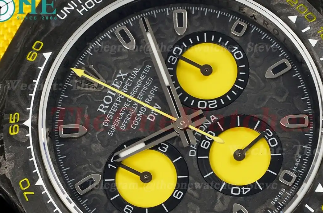 Daytona Diw 40mm Carbon NY Black Yellow N6F DD4130