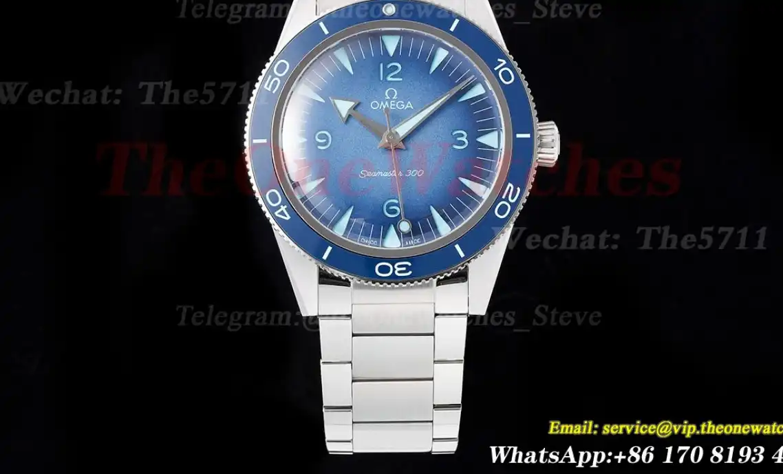 Seamaster 300m 41mm No Date SS SS Summer Blue Dial VSF A8912