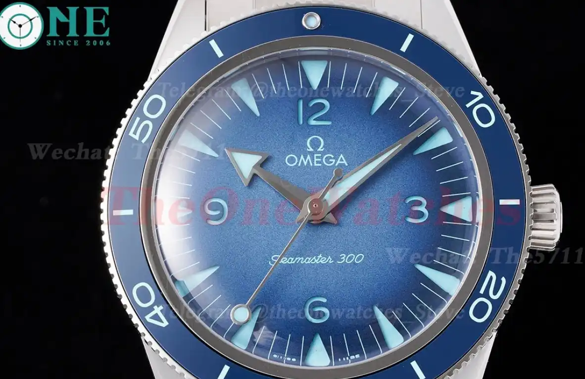 Seamaster 300m 41mm No Date SS SS Summer Blue Dial VSF A8912