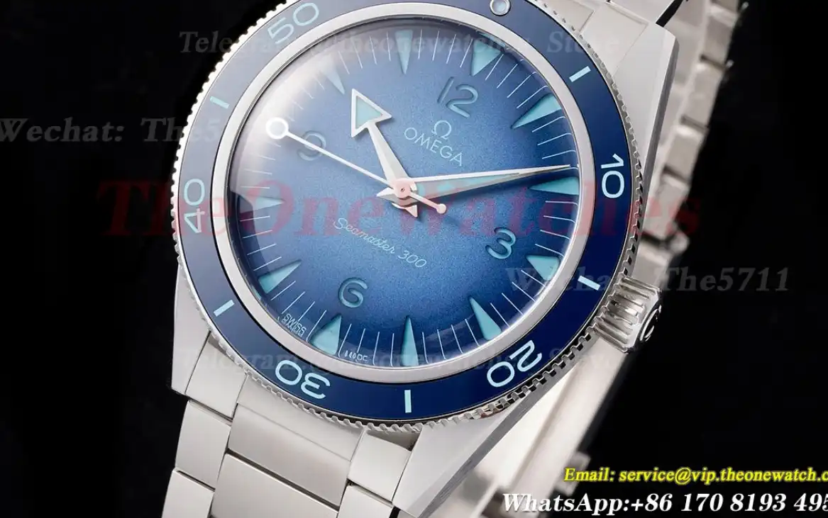 Seamaster 300m 41mm No Date SS SS Summer Blue Dial VSF A8912