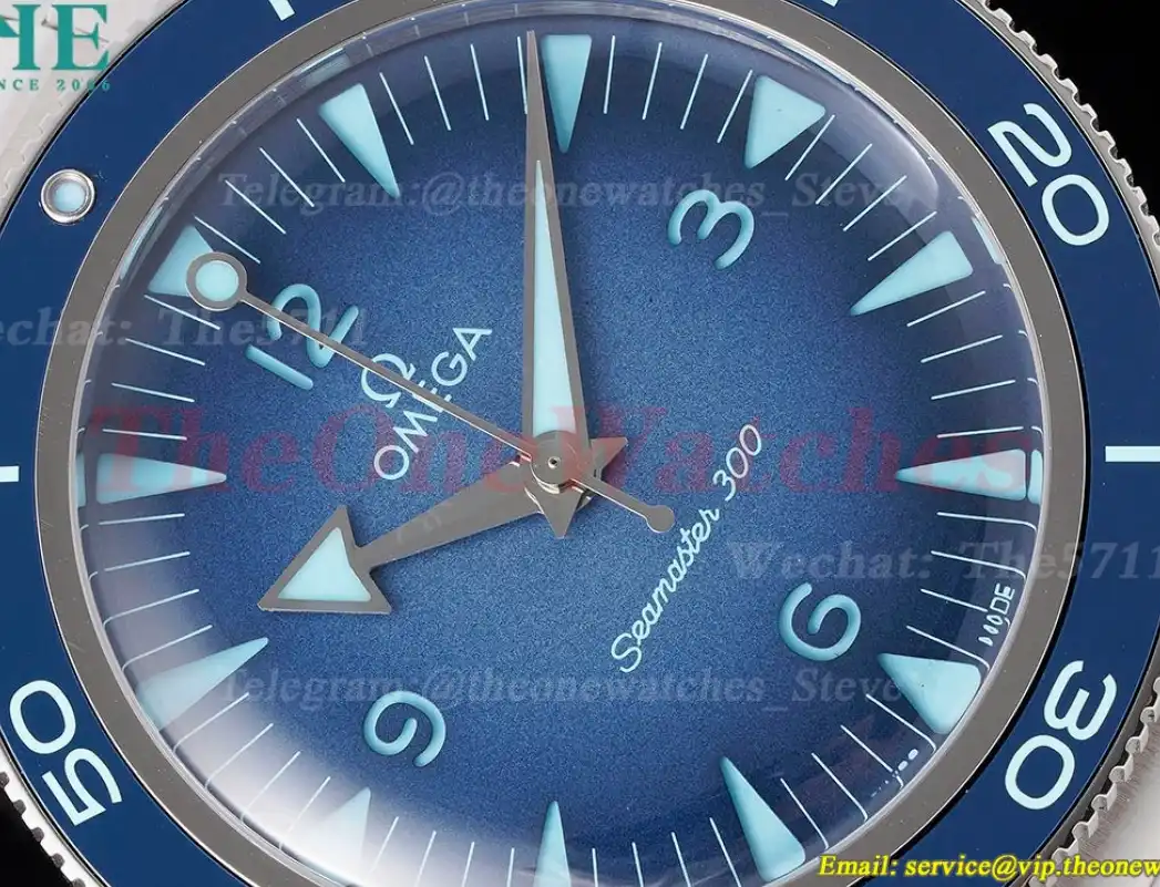 Seamaster 300m 41mm No Date SS SS Summer Blue Dial VSF A8912