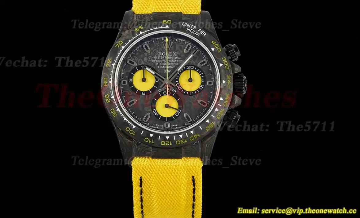 Daytona Diw 40mm Carbon NY Black Yellow N6F DD4130