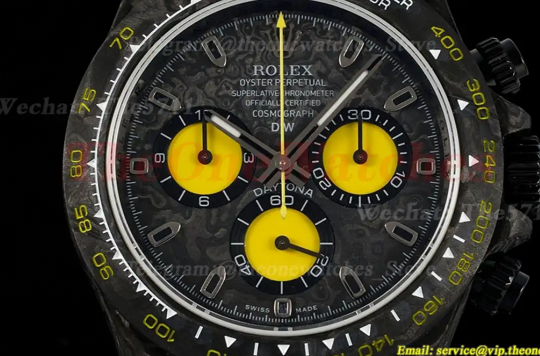 Daytona Diw 40mm Carbon NY Black Yellow N6F DD4130