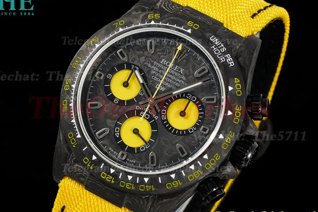 Daytona Diw 40mm Carbon NY Black Yellow N6F DD4130