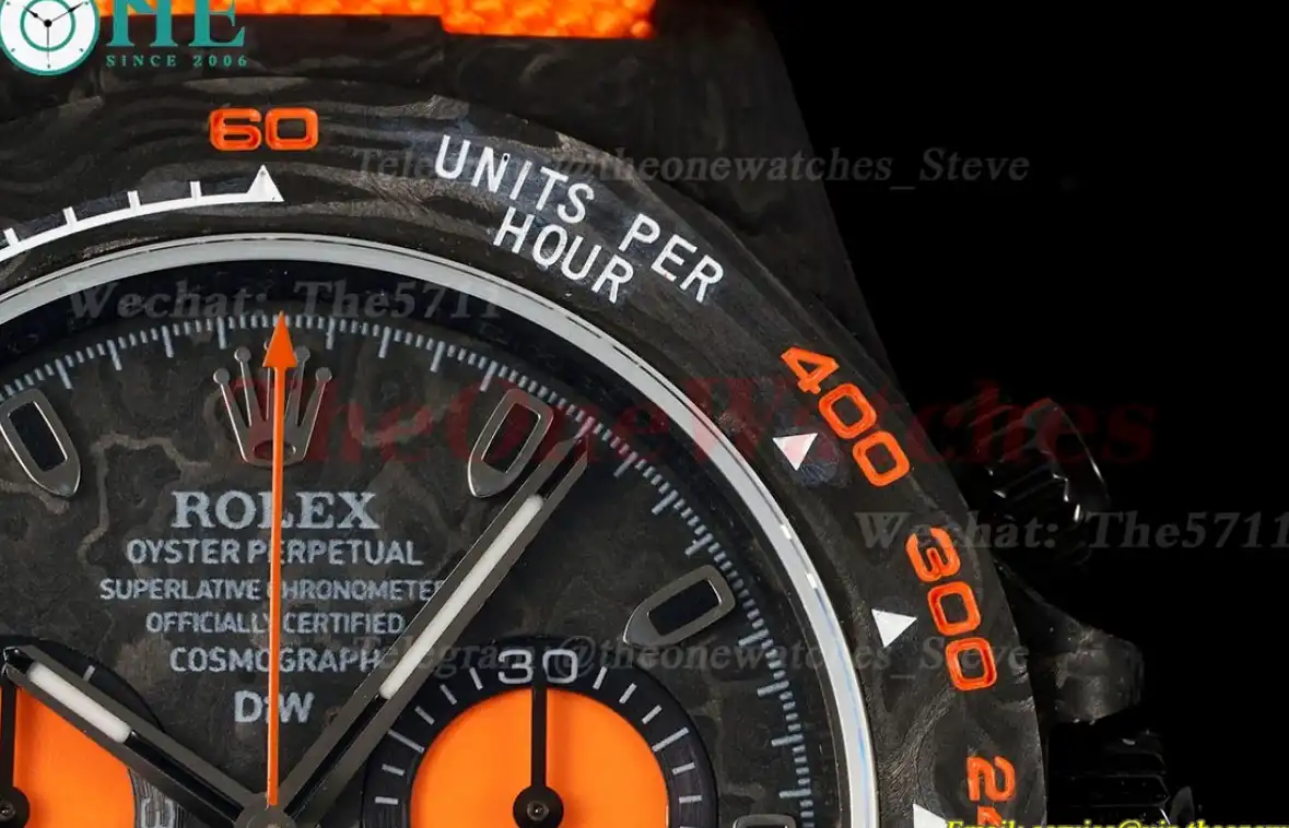 Daytona Diw 40mm Carbon NY Black Orange N6F DD4130