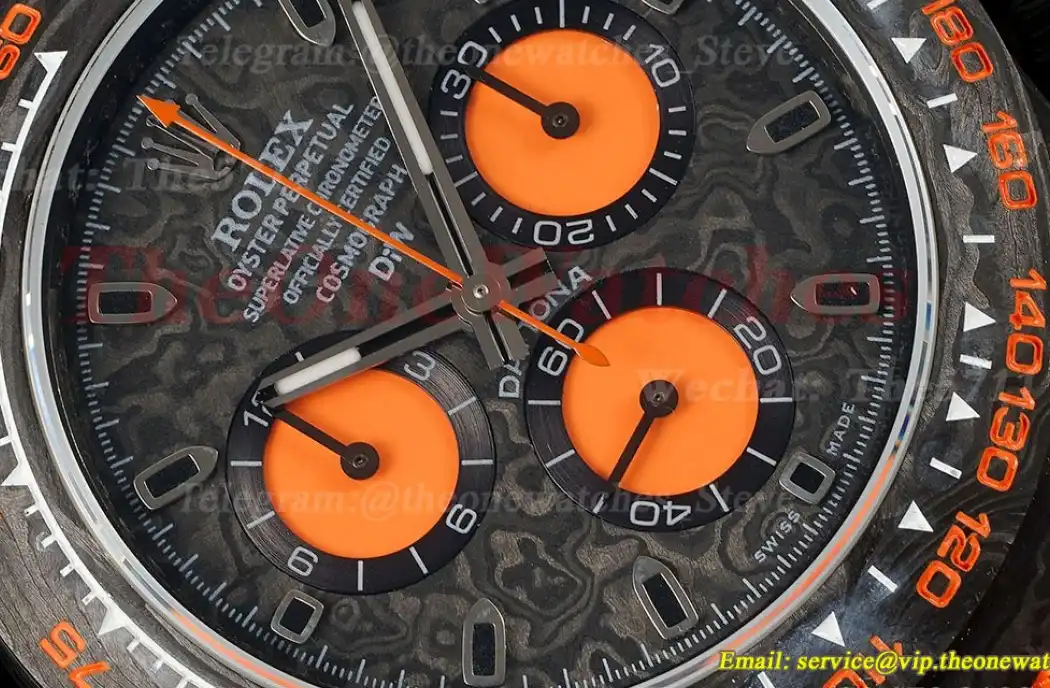 Daytona Diw 40mm Carbon NY Black Orange N6F DD4130