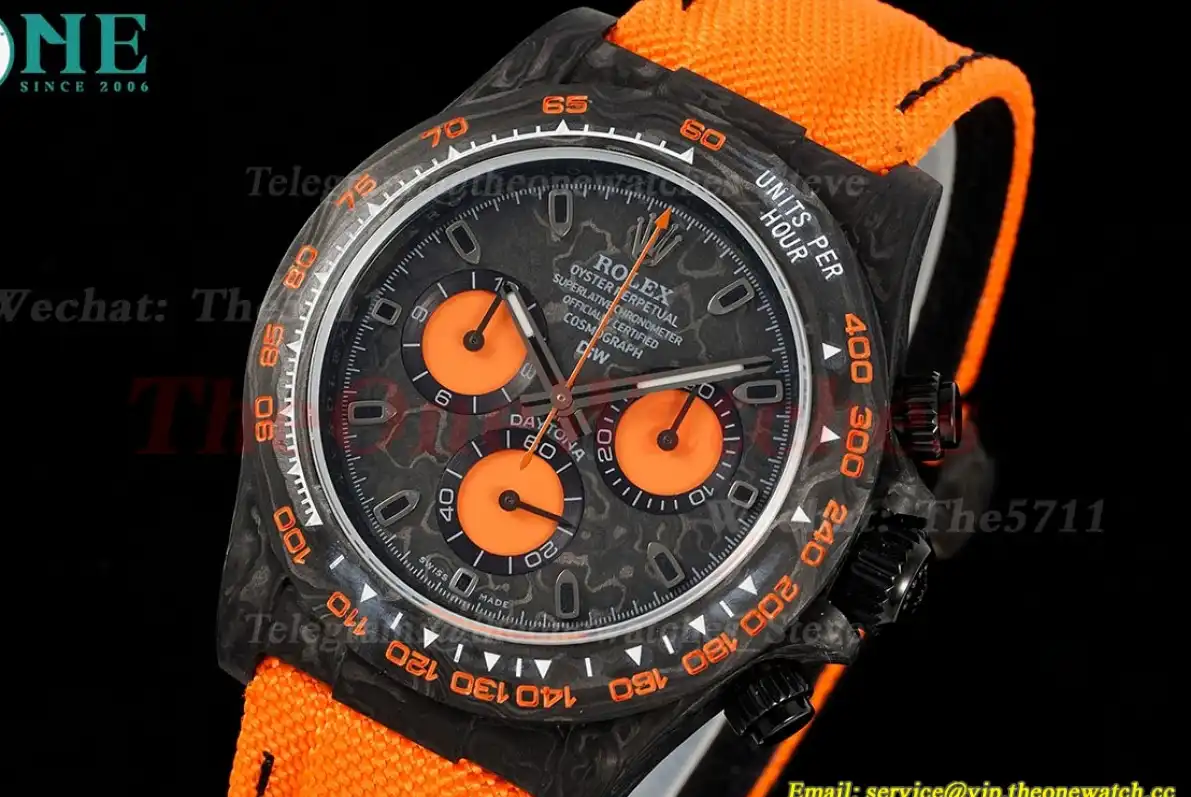 Daytona Diw 40mm Carbon NY Black Orange N6F DD4130