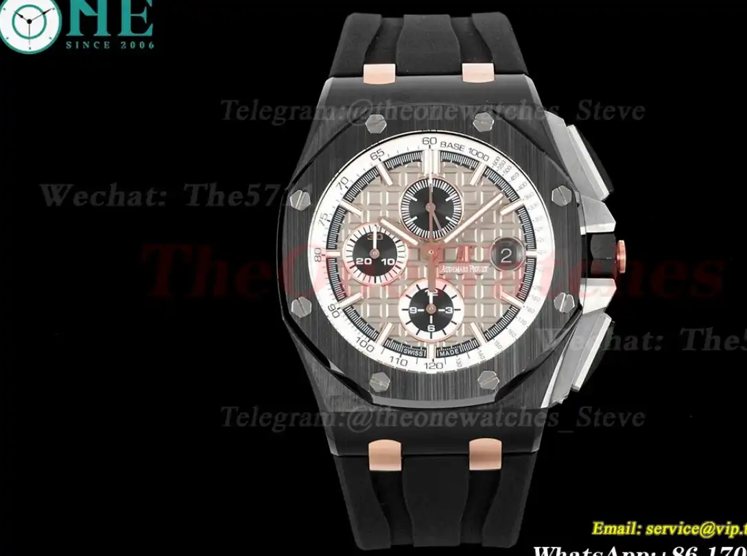 Royal Oak Offshore 44mm Ceramic RU Grey Stk APF A3126