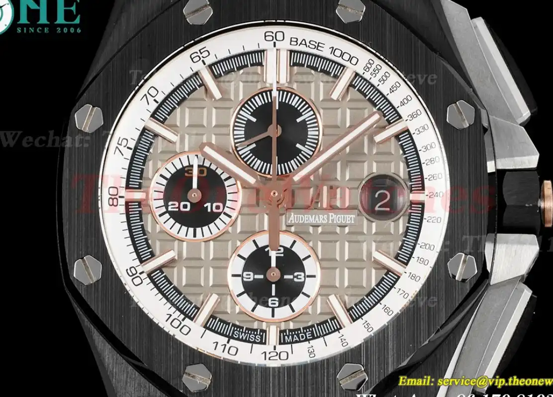 Royal Oak Offshore 44mm Ceramic RU Grey Stk APF A3126