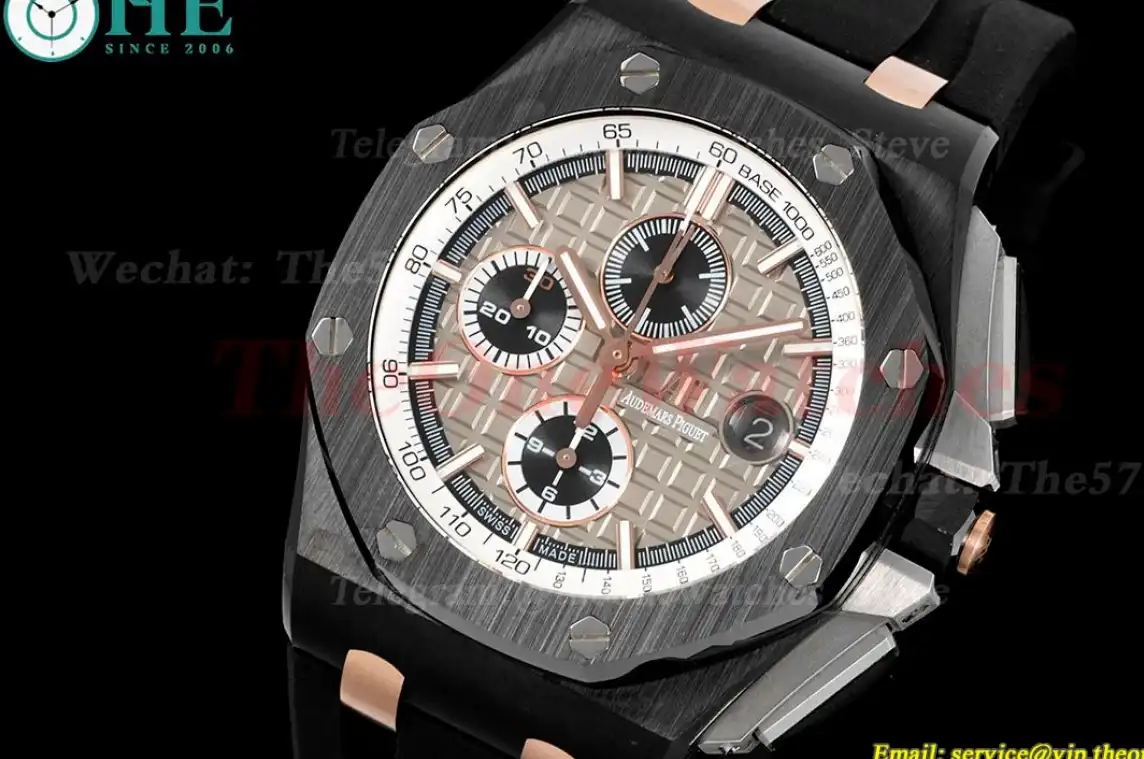 Royal Oak Offshore 44mm Ceramic RU Grey Stk APF A3126