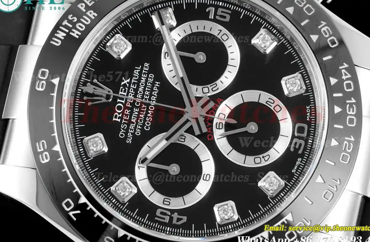 Daytona 116519 40MM SS RU Black Black Dial Clean DD4130