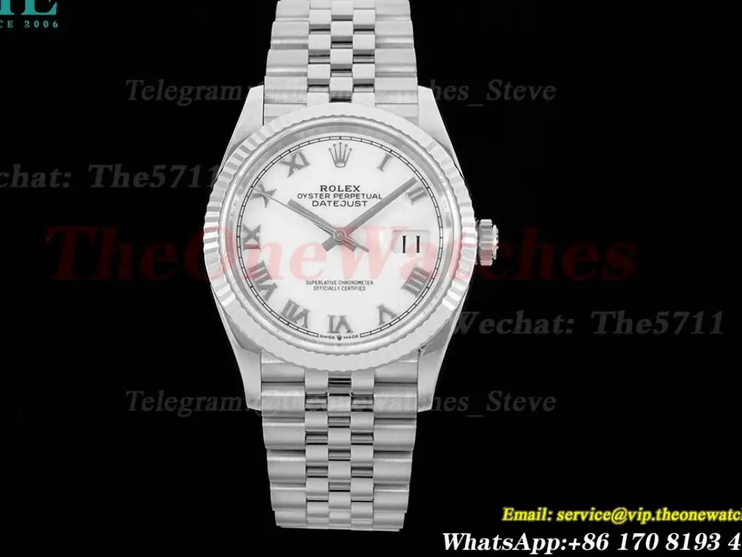 Datejust 126234 36mm Jub SS SS White Rmn VSF VS3235