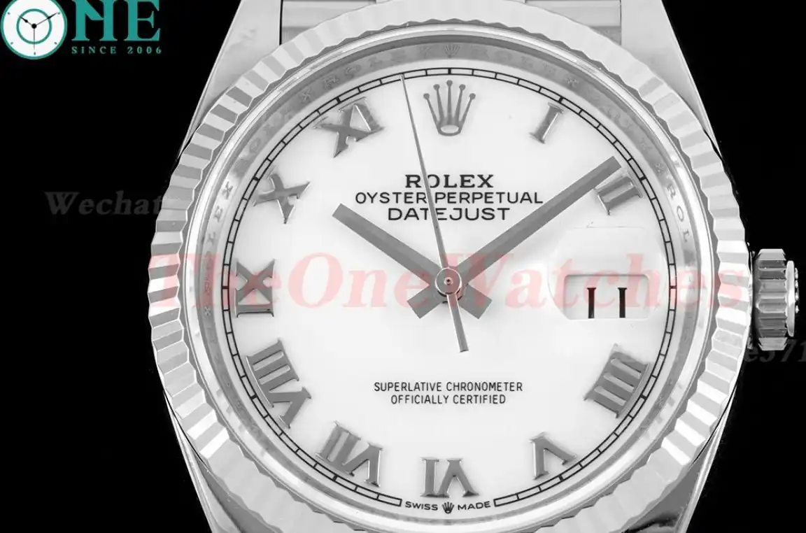 Datejust 126234 36mm Jub SS SS White Rmn VSF VS3235