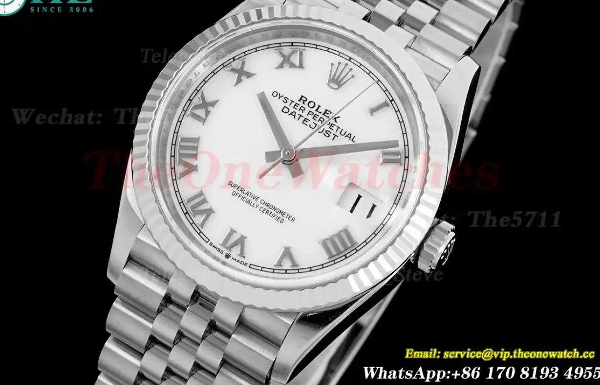 Datejust 126234 36mm Jub SS SS White Rmn VSF VS3235