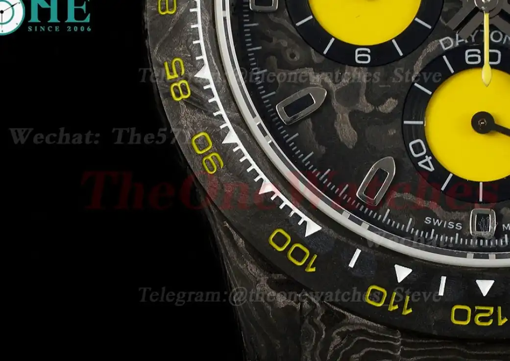 Daytona Diw 40mm Carbon NY Black Yellow N6F DD4130