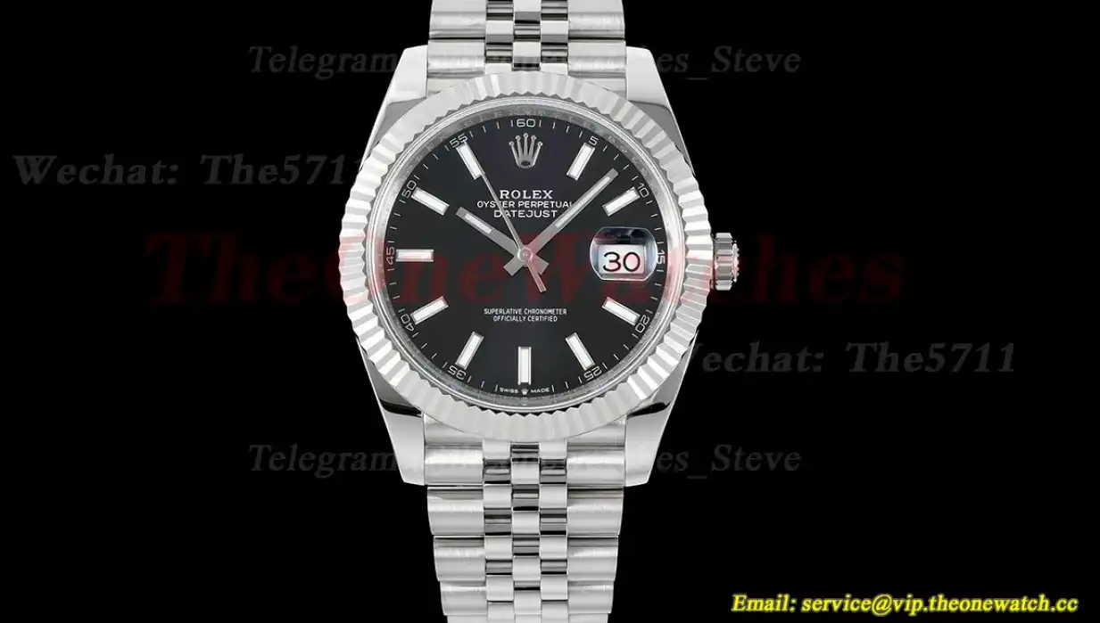 Datejust 126334 41mm Jub SS SS Black Stk Clean SH3235