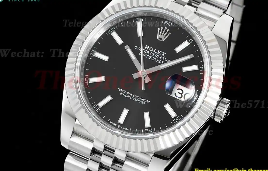 Datejust 126334 41mm Jub SS SS Black Stk Clean SH3235