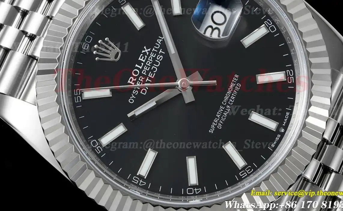 Datejust 126334 41mm Jub SS SS Black Stk Clean SH3235