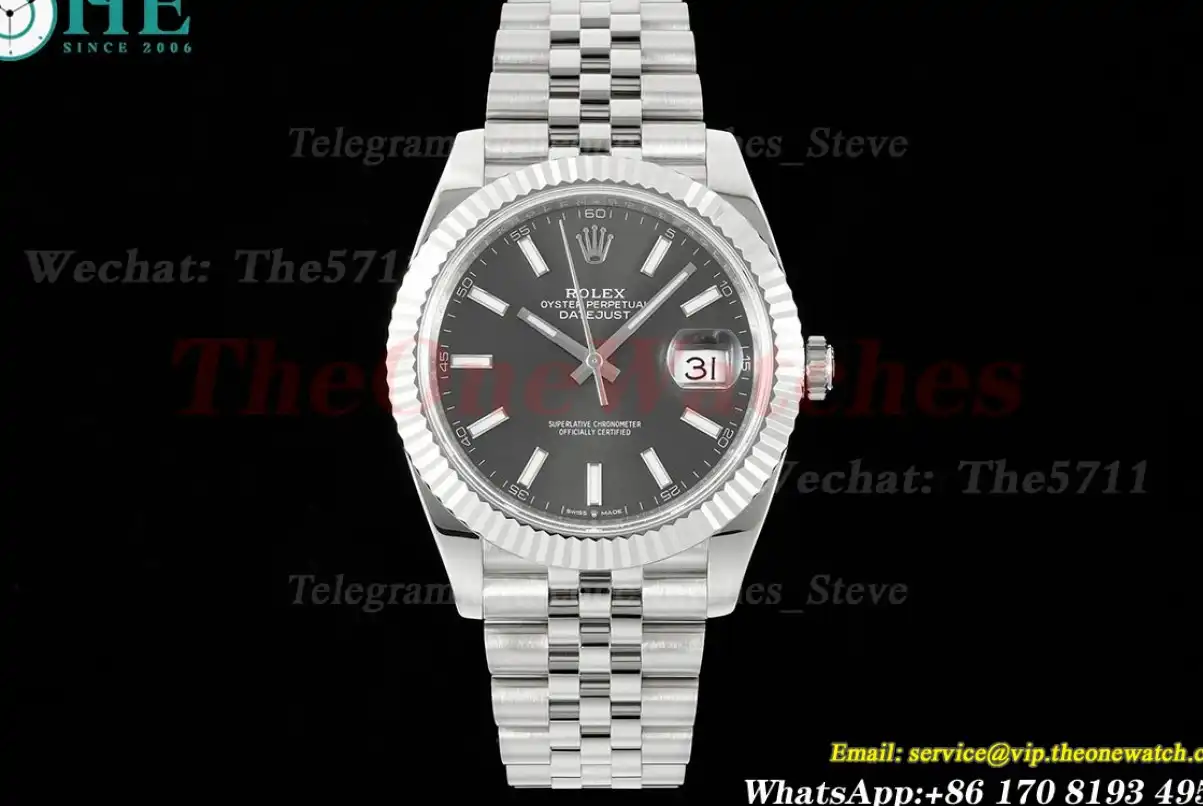 Datejust 126334 41mm Jub SS SS Grey Stk Clean SH3235