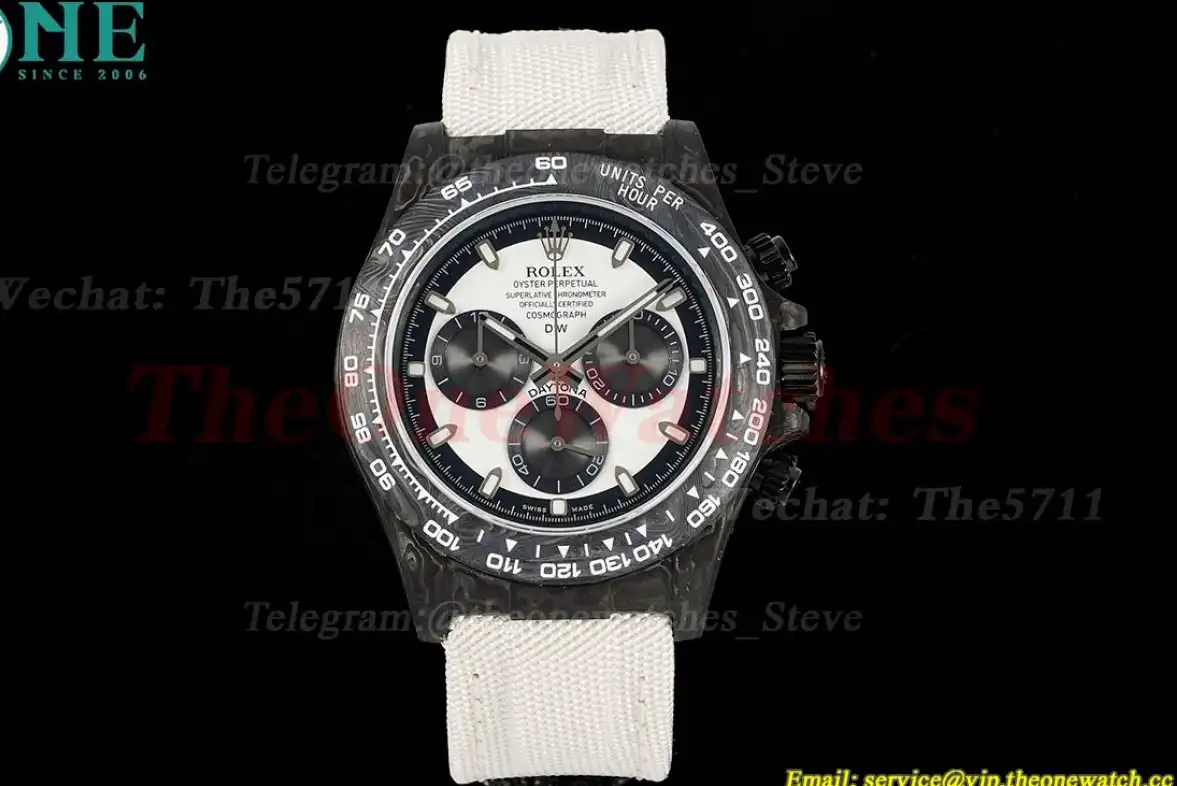 Daytona Diw 40mm Carbon NY White Black N6F DD4130