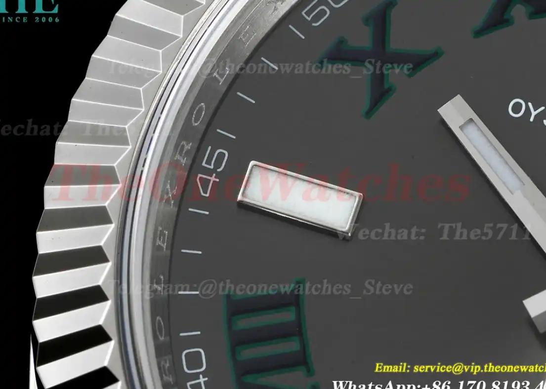 Datejust 126334 41mm Wimbledon Jub SS SS Grey Dial Clean SH3235