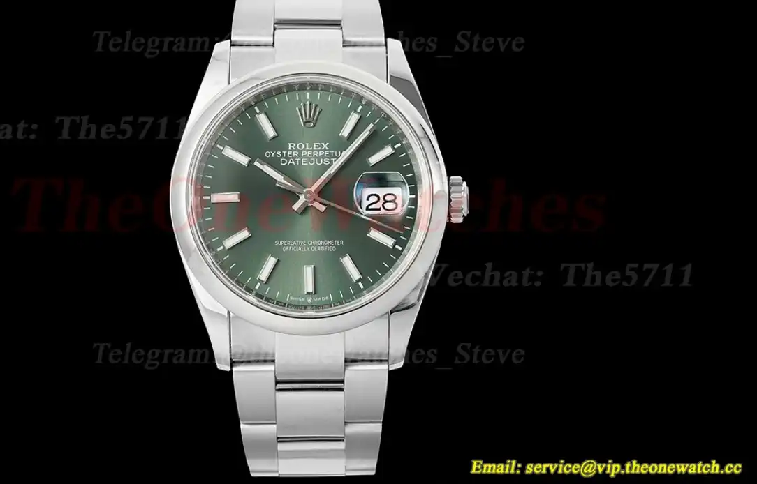 Datejust 126200 36mm Oys SS SS Green Dial VSF VS3235