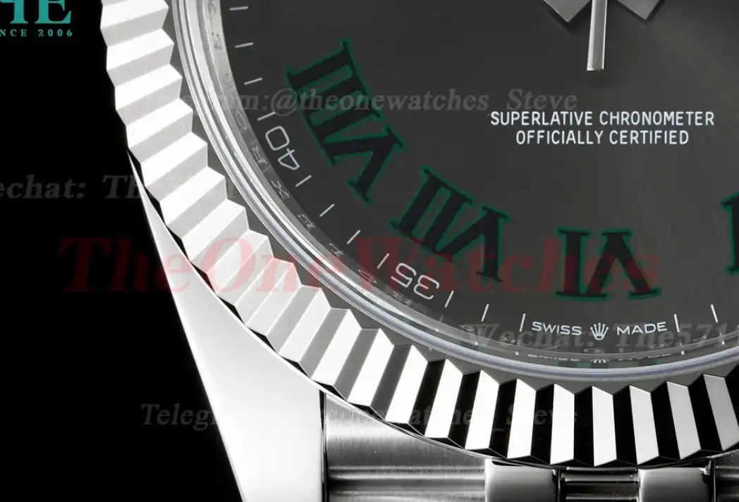 Datejust 126334 41mm Wimbledon Jub SS SS Grey Dial Clean SH3235