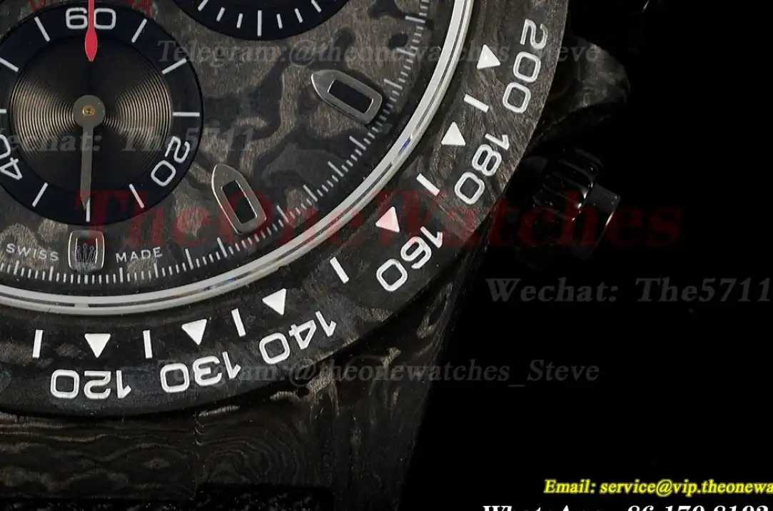 Daytona Diw 40mm Carbon NY R Black Dial N6F DD4130