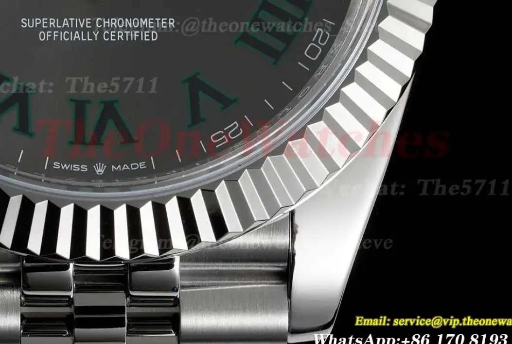 Datejust 126334 41mm Wimbledon Jub SS SS Grey Dial Clean SH3235