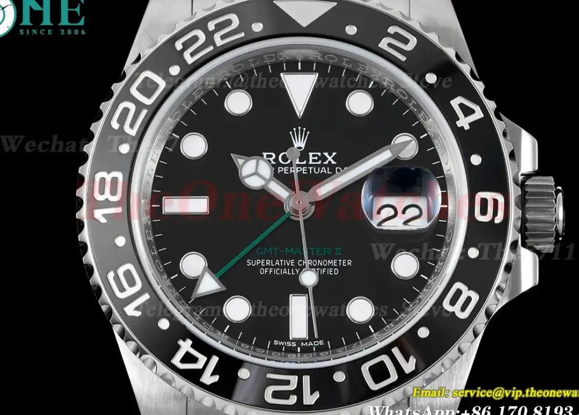 GMT II 116710LN Oys 904L SS SS Blk CLEAN VR3186 CHS