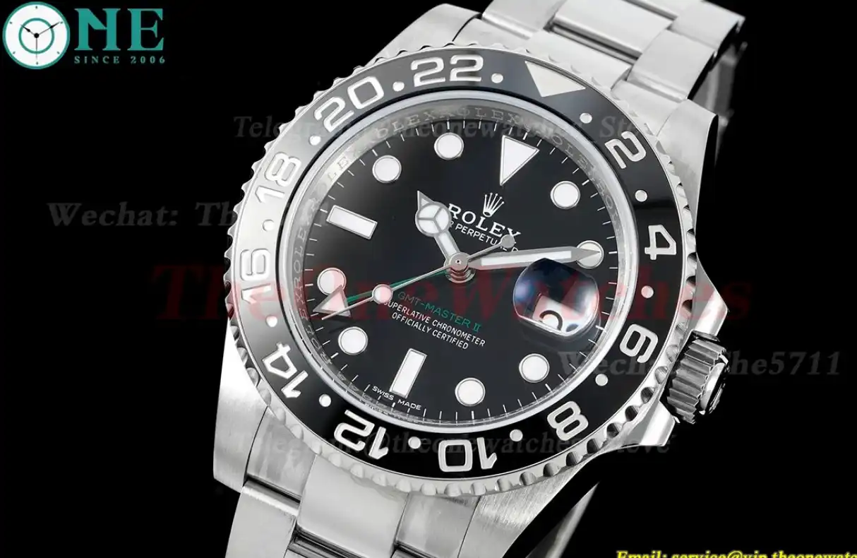 GMT II 116710LN Oys 904L SS SS Blk CLEAN VR3186 CHS